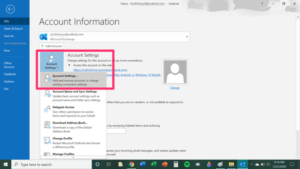 Come modificare il nome visualizzato in Outlook 2