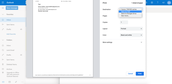 Come salvare l'e-mail di Outlook come PDF 3