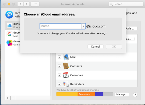 Come creare l'email iCloud 5