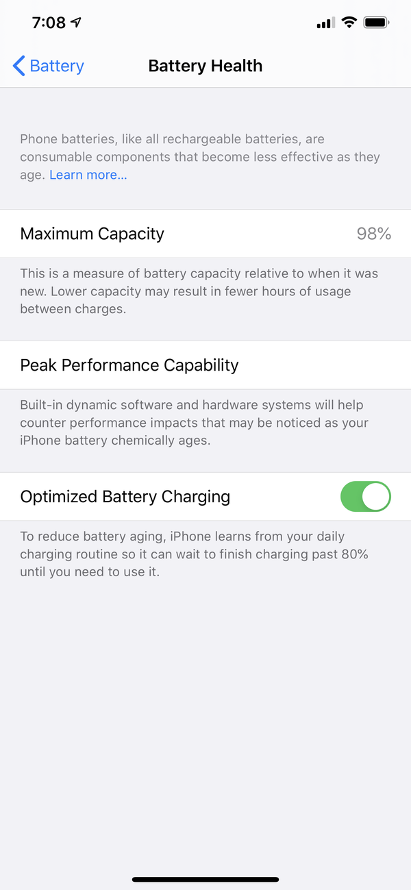 Come controllare lo stato della batteria su un iPhone 1