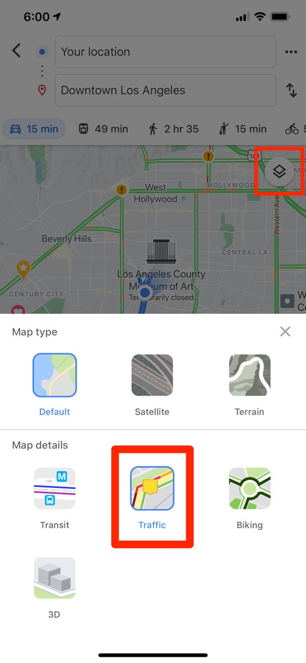 Come controllare il traffico su Google Maps 3