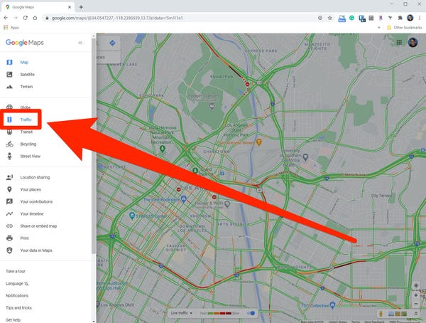 Come controllare il traffico su Google Maps 2