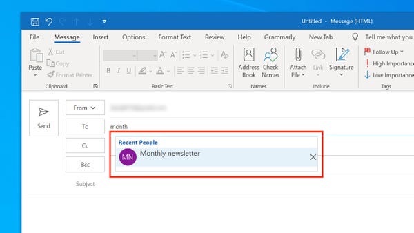 Come avviare una newsletter con Microsoft Outlook 6