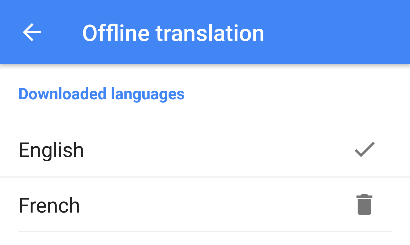 google lingue scaricate