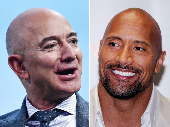 Jeff Bezos e Dwayne