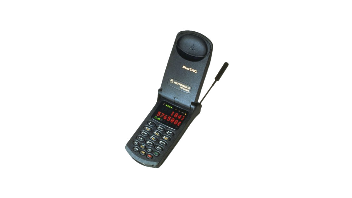 Motorola StarTAC Clamshell Phone, uno dei telefoni più influenti.