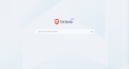 Home page di Brave