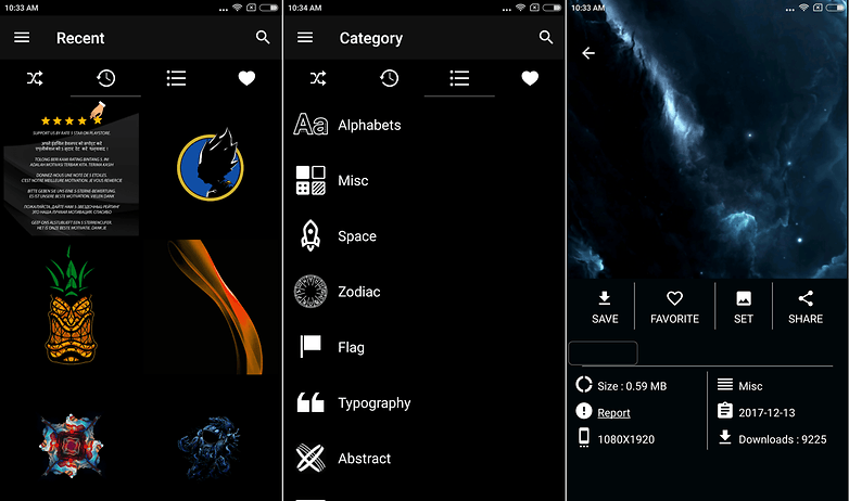 sfondi amoled screenshot app produzioni topi