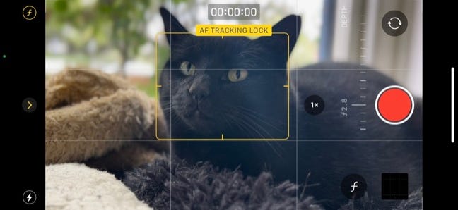 Blocco tracciamento AF modalità cinematografica iPhone