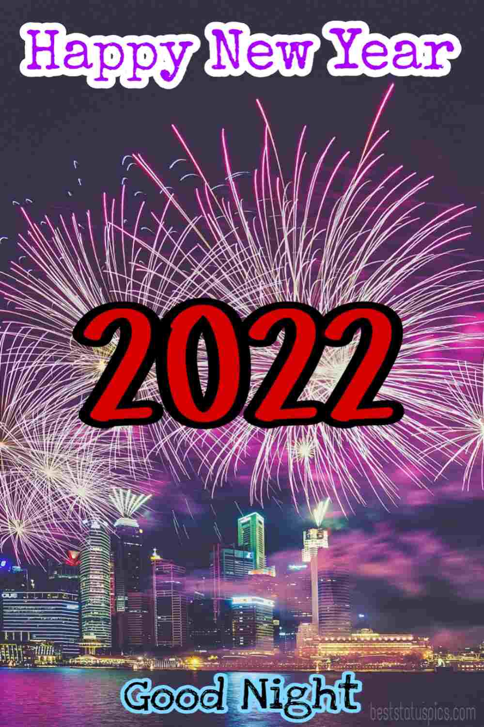 Felice anno nuovo 2022 e buona notte HD wallpaper