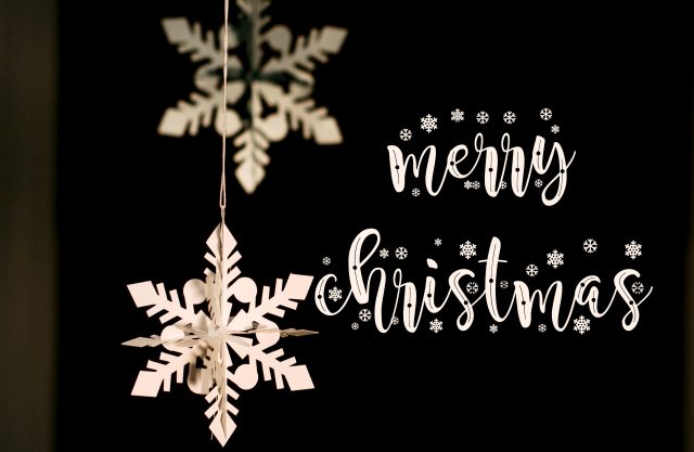 Buon-Natale-Fiocco di Neve-Foglia-Decorazione-3840×2400