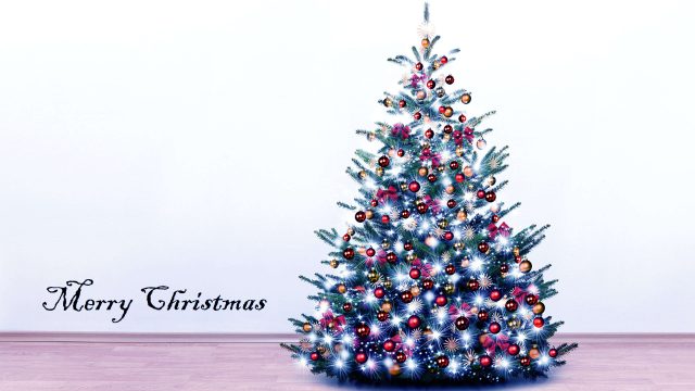 Sfondo HD di Buon Natale albero decorativo-3840 × 2160
