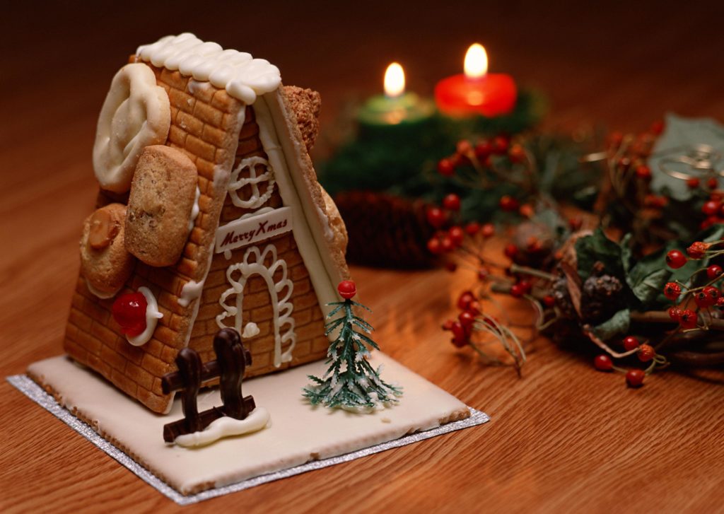 bella casa decorazioni natalizie torta