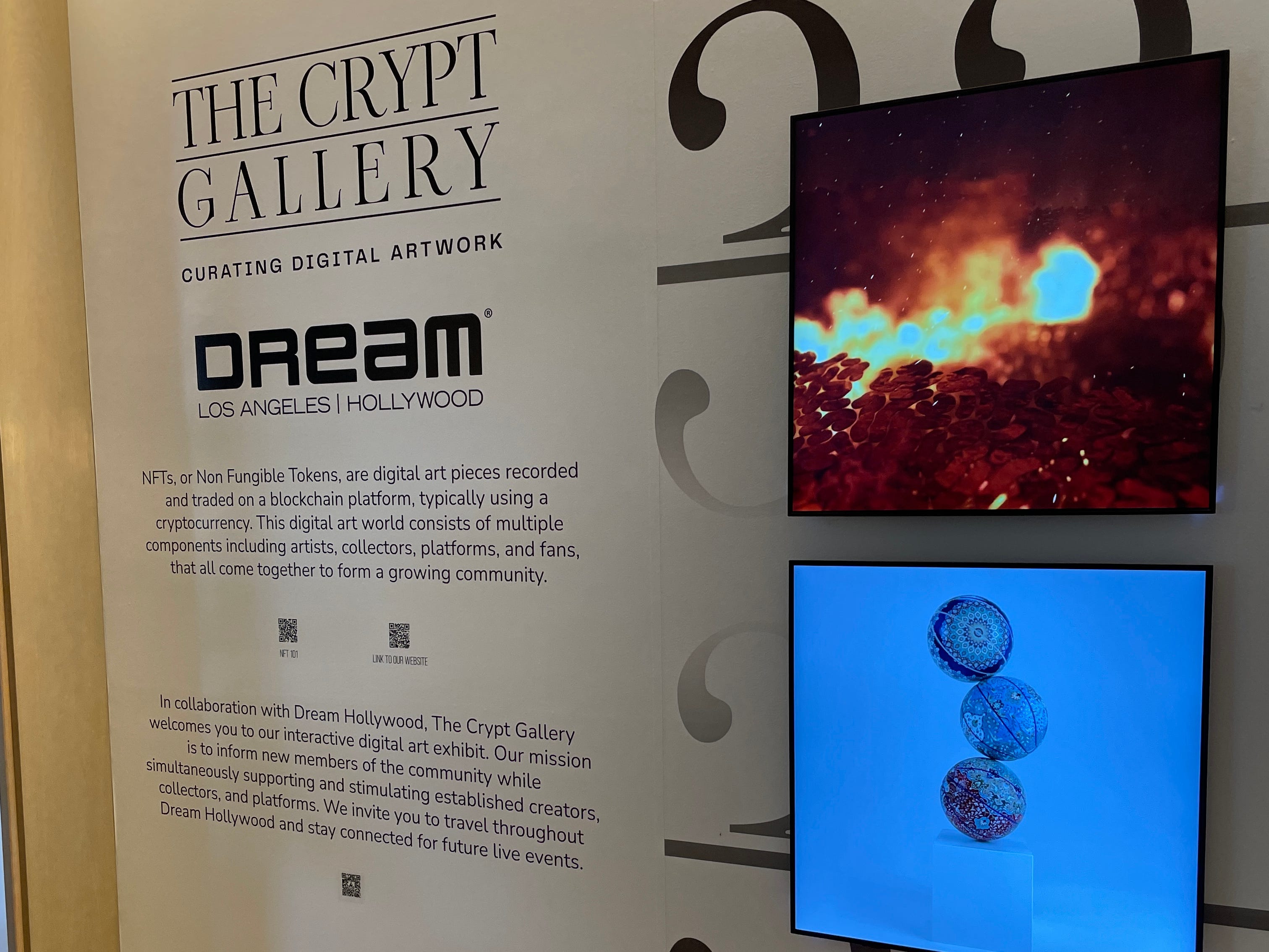 The Crypt Gallery e la mostra NFT del Dream Hollywood Hotel