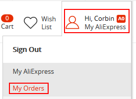 Come visualizzare i tuoi ordini AliExpress
