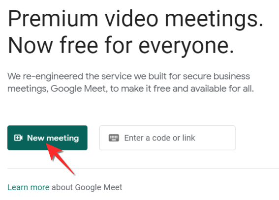 How to share audio on Google Meet