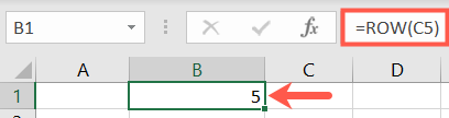 Funzione RIGA in Excel