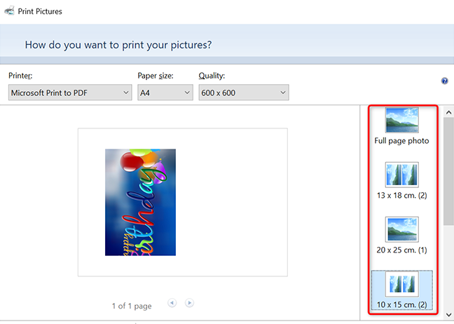 Modifica l'aspetto della foto PNG nel PDF.