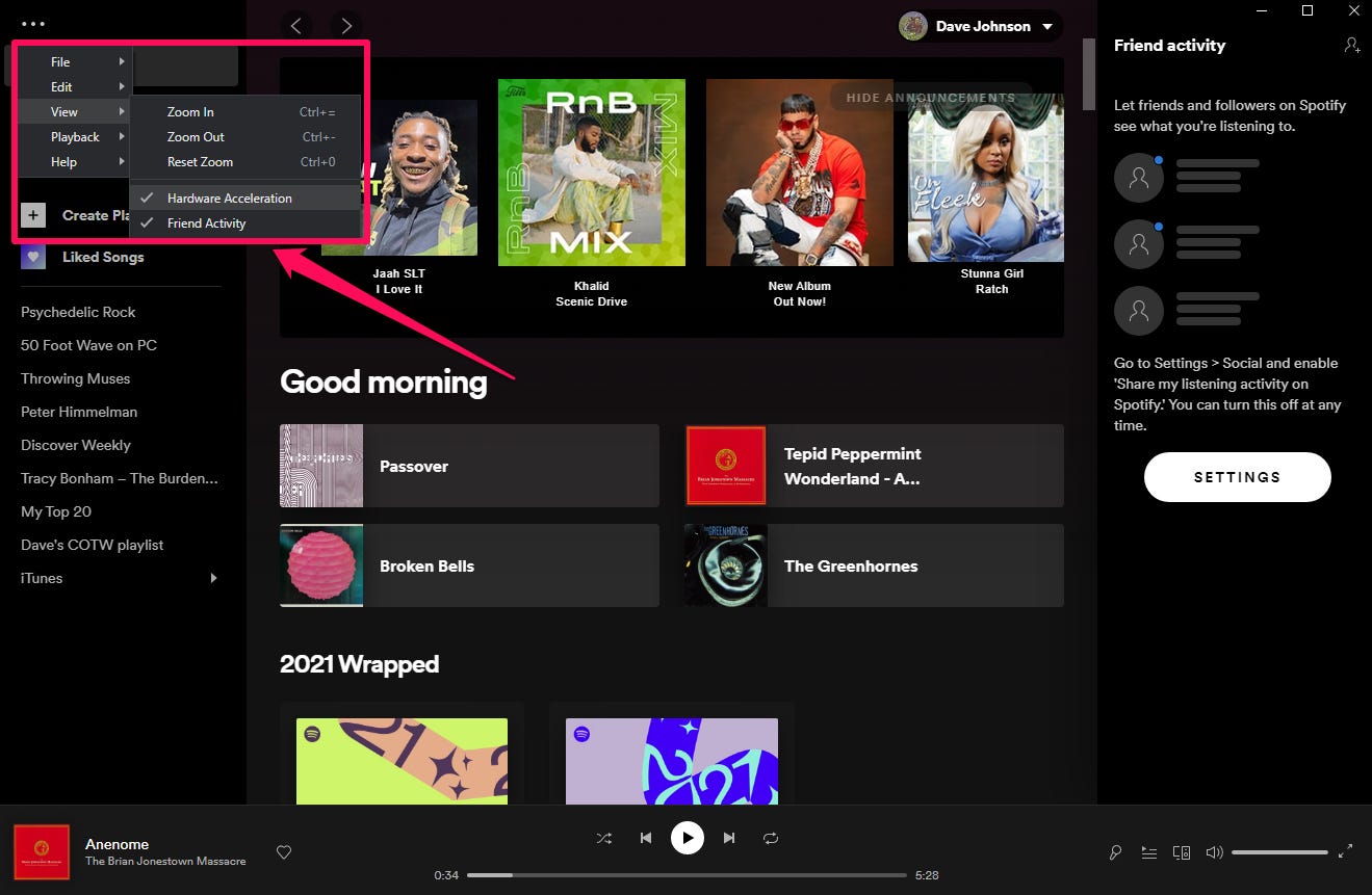 L'app desktop Spotify per Windows