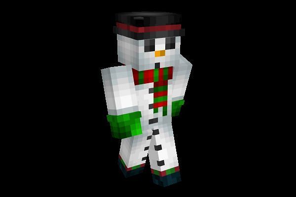Skin Minecraft pupazzo di neve invernale (Immagine tramite NameMC)