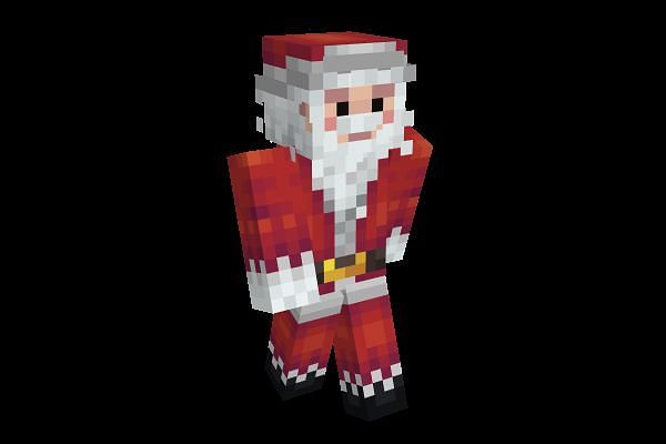 Skin di Babbo Natale Minecraft (immagine tramite NameMC)