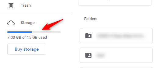 Controlla lo spazio di archiviazione dell'account Gmail se c'è ancora spazio sufficiente