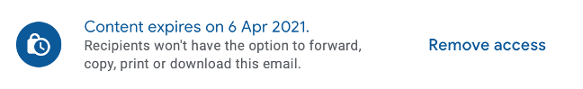 Rimuovere l'accesso alla posta elettronica inviata in modalità riservata in Gmail