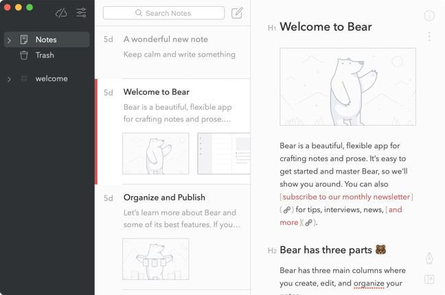 App Bear per Mac