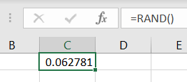 Funzione CASUALE in Excel
