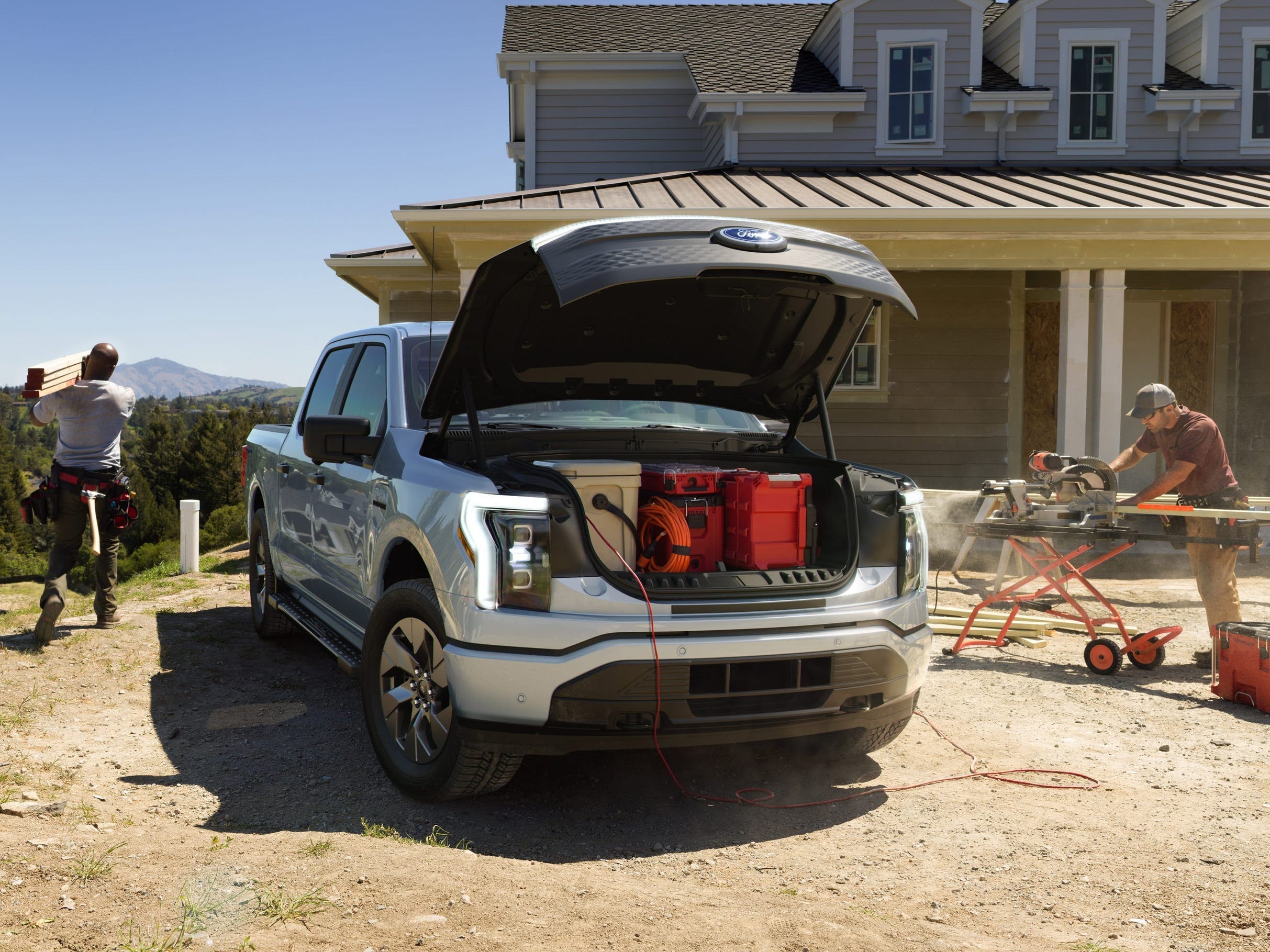 Il camion Ford F-150 Lightning EV.