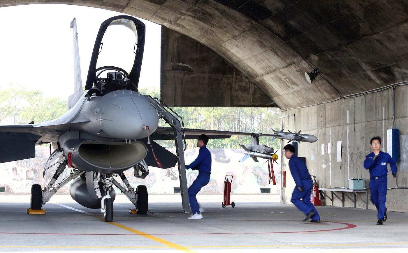 Aereo da caccia F-16 dell'aeronautica taiwanese