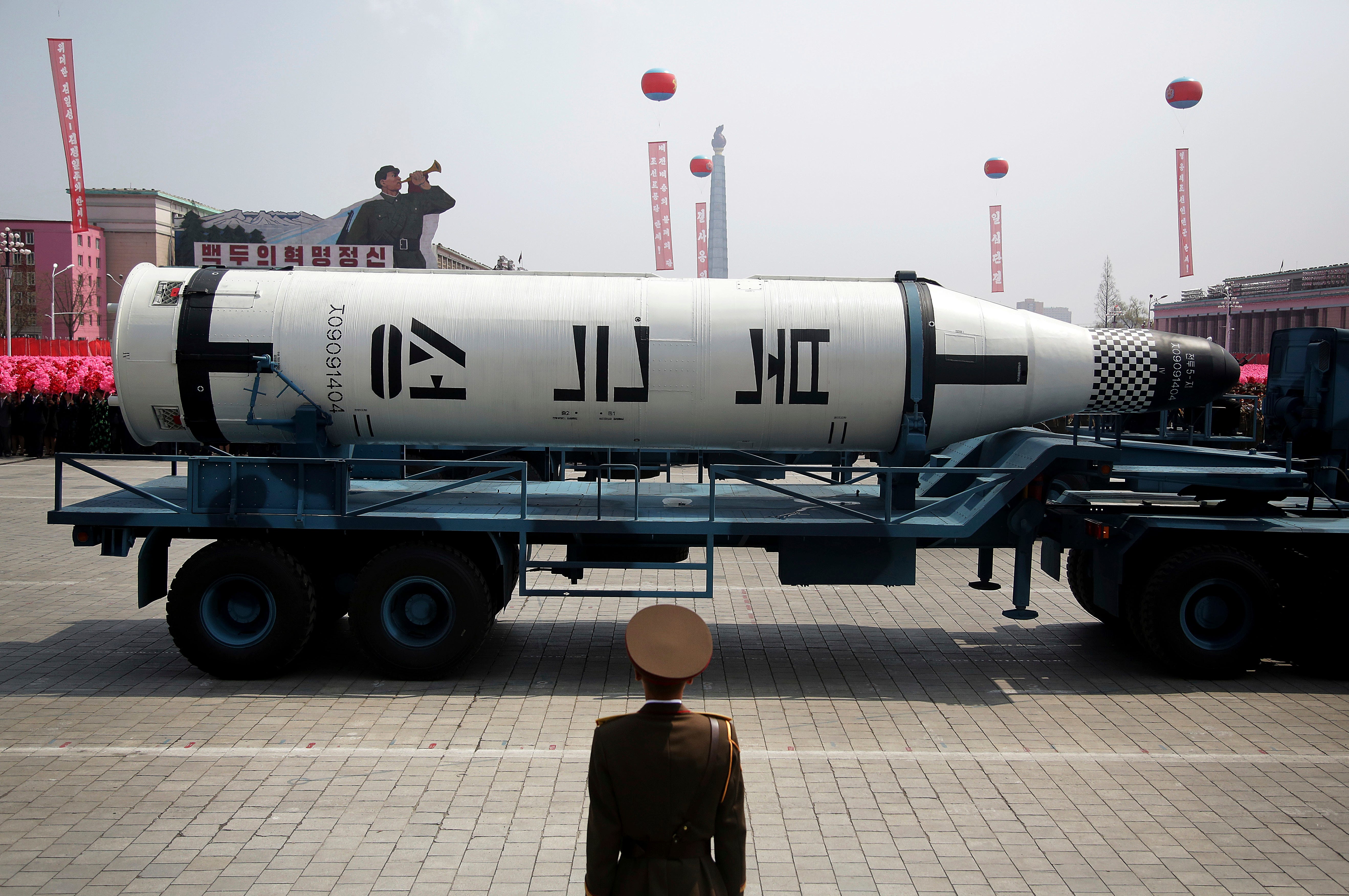 parata missilistica slbm della corea del nord