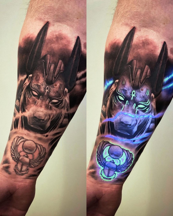 Un artista fa tatuaggi che brillano al buio e siamo stupiti dal livello di creatività