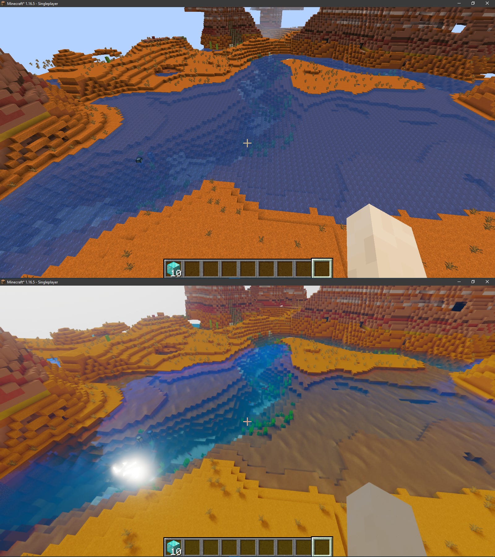 gli shader optifine di minecraft