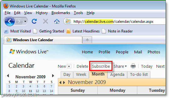 iscriviti al calendario live di Windows su Google o su un altro calendario