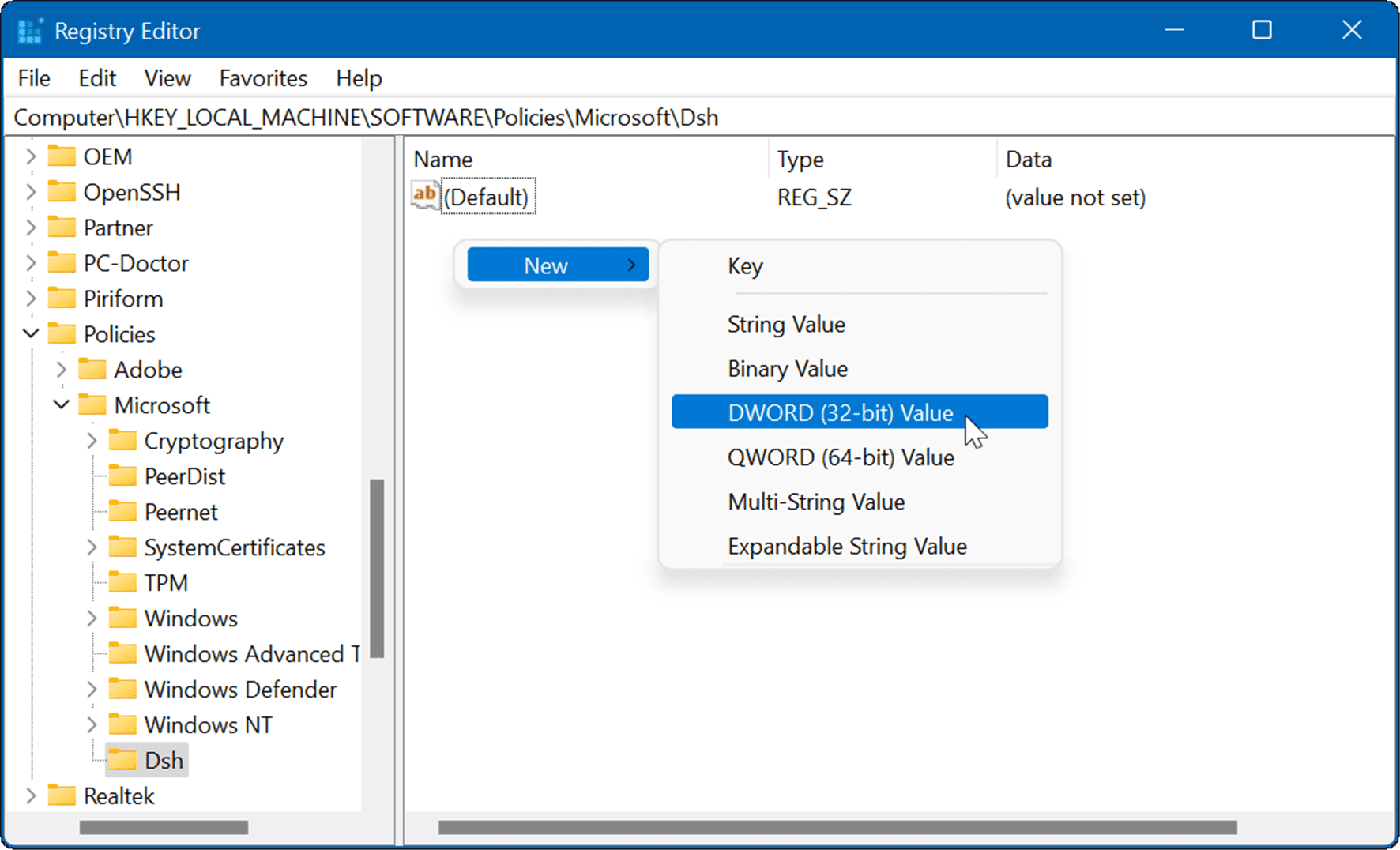 rimuovere il widget meteo su Windows 11