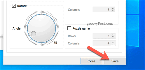Salvataggio delle rotazioni in VLC su Windows
