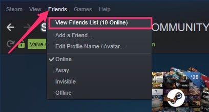 Come disattivare le notifiche di Steam