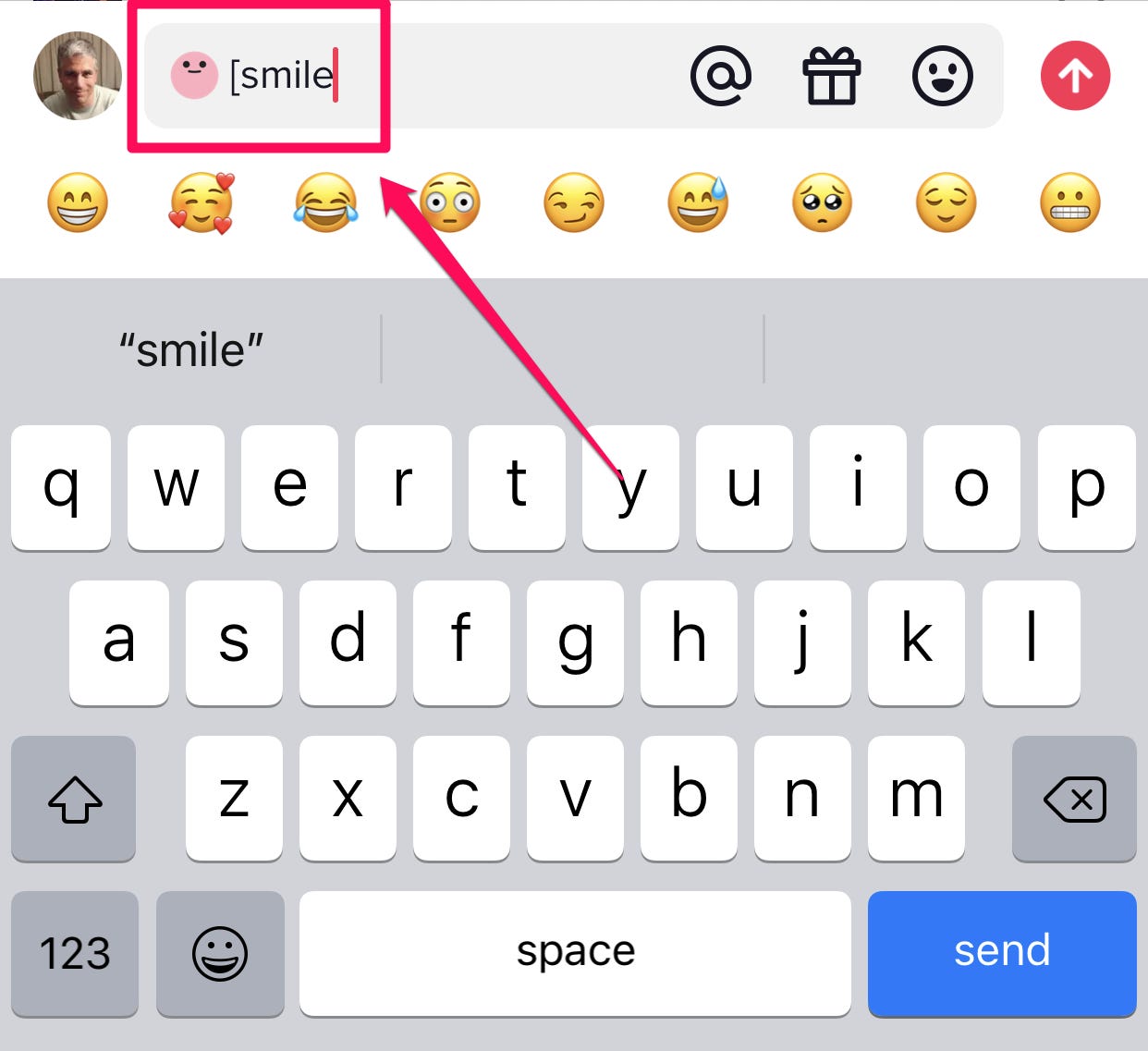 Un'emoji segreta in TikTok per iOS