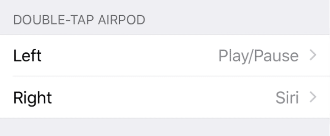 Azioni con doppio tocco per AirPods su iPhone