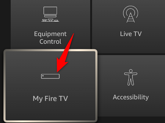 Accedi a "My Fire TV".
