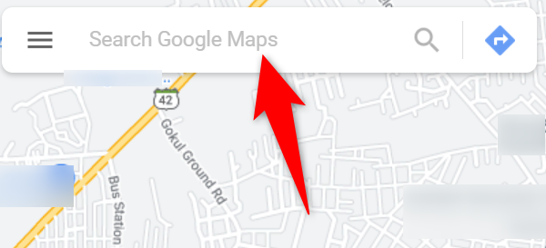 Trova un luogo con "Cerca in Google Maps".