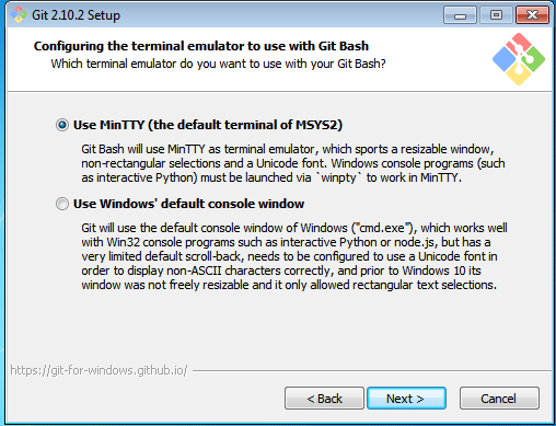 Configurazione dell'emulatore di terminale di Windows - Installa Git - Edureka
