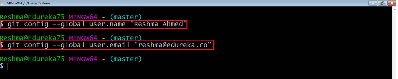 Git Configurazione di Windows - Installa Git - Edureka