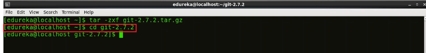 Installazione di Centos Git Passaggio 11 - Installa Git - Edureka