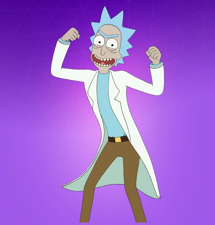 Rick Sanchez di Fortnite.