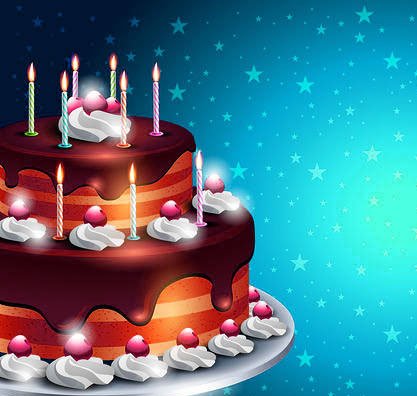 Scarica immagini di sfondi per torte di buon compleanno