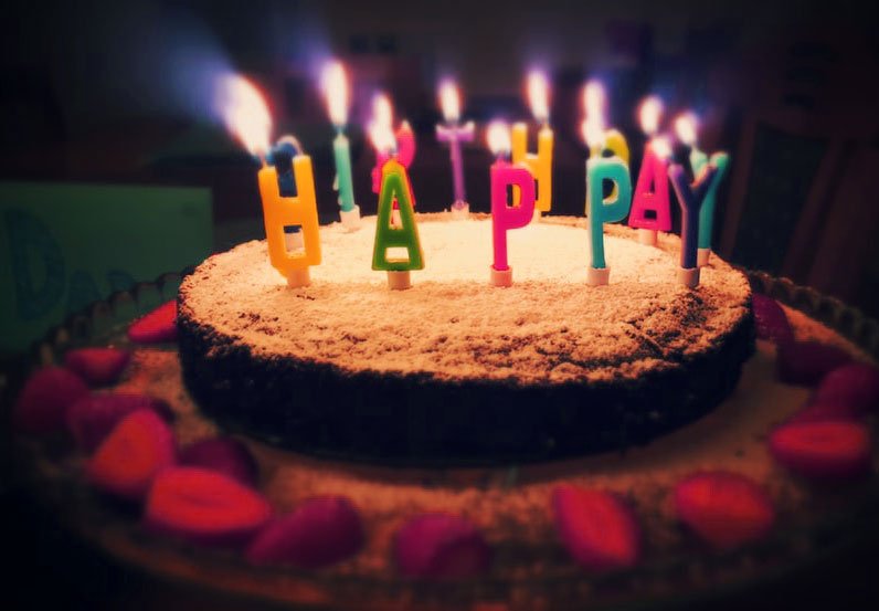 Sfondo di immagini di torta di buon compleanno per Whatsapp