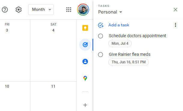 Google Task Google Calendar