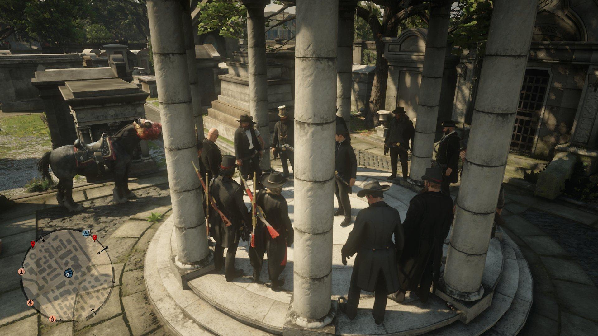 Il funerale in "Red Dead Online"